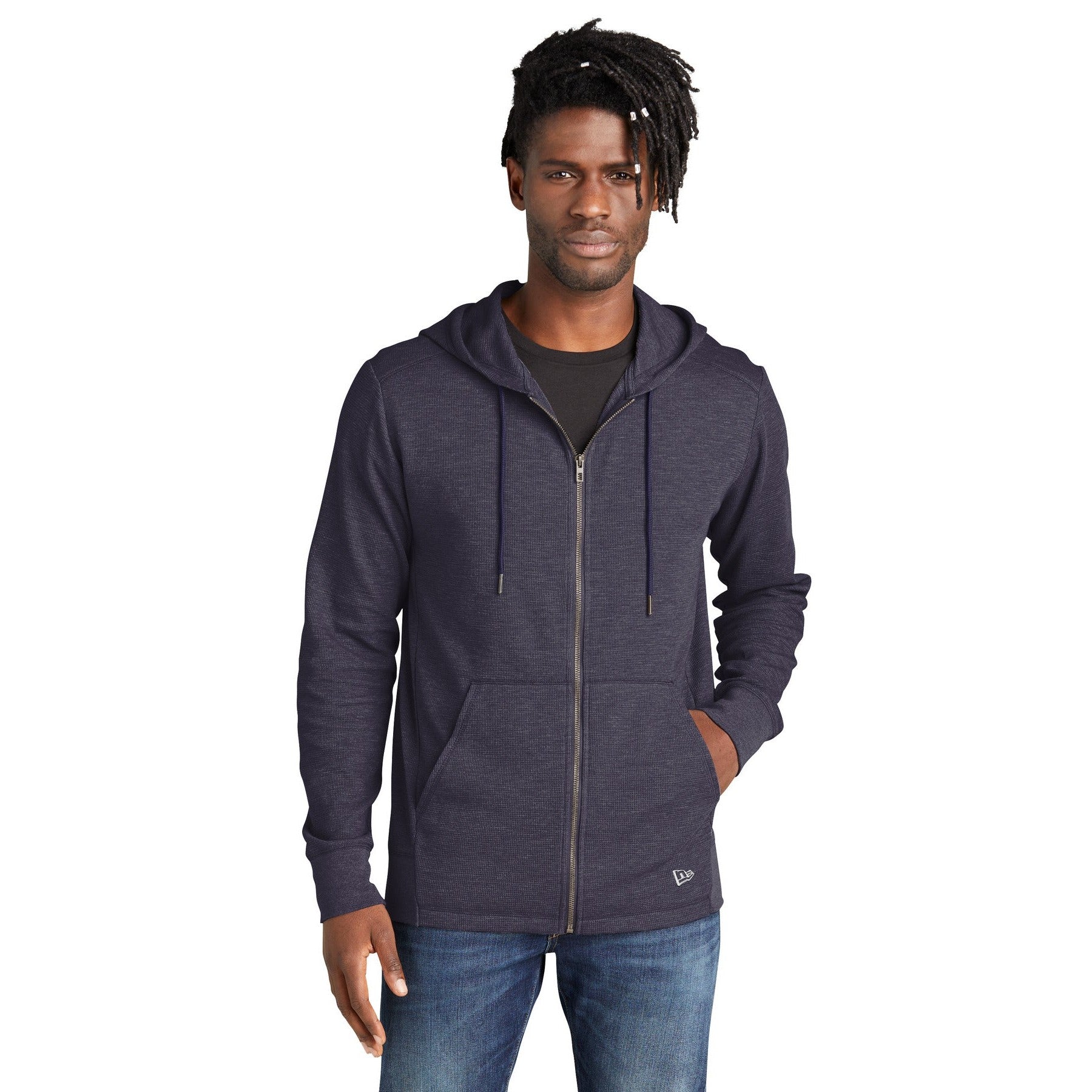 New Era-New Era® Thermal Full-Zip Hoodie NEA141-MedTech-4